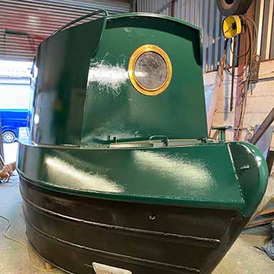 Customising a new butty narrowboat barge