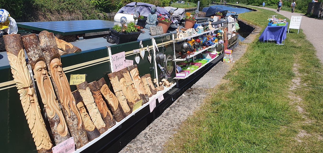 Pandora's Box floating butty barge trader built by Rosethorn boat builders, North East based